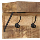 Jakkeholder Vægmonteret Brun 73 x 19 x 23 cm Massivt mangotræ