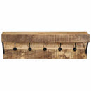 Jakkeholder Vægmonteret Brun 73 x 19 x 23 cm Massivt mangotræ