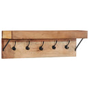 Jakkeholder Vægmonteret Brun 73 x 19 x 23 cm Massivt akacietræ