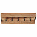 Jakkeholder Vægmonteret Brun 73 x 19 x 23 cm Massivt akacietræ