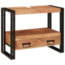 Make-upbord skab Brun 71 x 33 x 58 cm Massivt Akacietræ