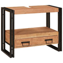 Make-upbord skab Brun 71 x 33 x 58 cm Massivt Akacietræ
