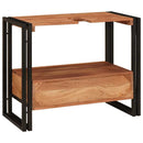 Make-upbord skab Brun 71 x 33 x 58 cm Massivt Akacietræ