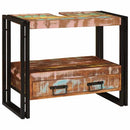 Make-upbord skab Flerfarvet 71 x 33 x 58 cm Solid genbrugs træ