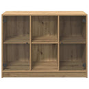 skænk 102x37x75,5 cm konstrueret træ kunsteg