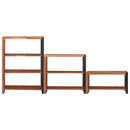 Bogreol 3 pcs Brun 80 x 30 x 110 cm Massivt Akacietræ