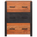 Sideboard med skuffe Brun 55 x 30 x 75 cm Massivt Akacietræ