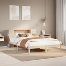 seng med reol uden madras 135x190 cm massivt fyrretræ