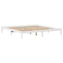 seng med reol uden madras 180x200 cm massivt fyrretræ hvid