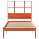 seng med reol uden madras 75x190 cm massivt fyrretræ gyldenbrun