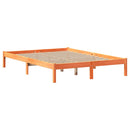 seng med reol uden madras 120x200cm massivt fyrretræ gyldenbrun