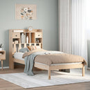 seng med reol uden madras 75x190 cm massivt fyrretræ