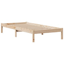 seng med reol uden madras 90x190 cm massivt fyrretræ