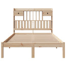seng med reol uden madras 135x190 cm massivt fyrretræ