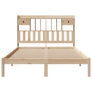 seng med reol uden madras 140x190 cm massivt fyrretræ