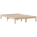 seng med reol uden madras 140x200 cm massivt fyrretræ