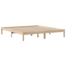 seng med reol uden madras 180x200 cm massivt fyrretræ