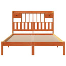 seng med reol uden madras 150x200cm massivt fyrretræ gyldenbrun