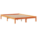 seng med reol uden madras 150x200cm massivt fyrretræ gyldenbrun