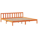 seng med reol uden madras 200x200cm massivt fyrretræ gyldenbrun