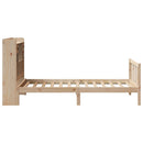 seng med reol uden madras 75x190 cm massivt fyrretræ