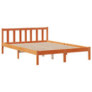 seng med reol uden madras 150x200cm massivt fyrretræ gyldenbrun