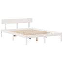 seng med reol uden madras 140x200 cm massivt fyrretræ hvid