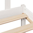 seng med reol uden madras 75x190 cm massivt fyrretræ hvid