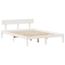 seng med reol uden madras 160x200 cm massivt fyrretræ hvid