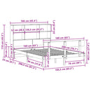seng med reol uden madras 160x200 cm massivt fyrretræ hvid
