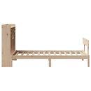 seng med reol uden madras 90x200 cm massivt fyrretræ