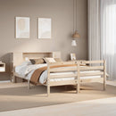 seng med reol uden madras 135x190 cm massivt fyrretræ