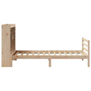 seng med reol uden madras 90x190 cm massivt fyrretræ