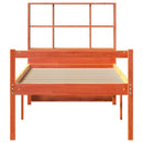 seng med reol uden madras 75x190 cm massivt træ gyldenbrun