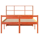 seng med reol uden madras 140x190 cm massivt træ gyldenbrun