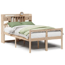 seng med reol uden madras 135x190 cm massivt fyrretræ