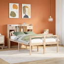seng med reol uden madras 135x190 cm massivt fyrretræ