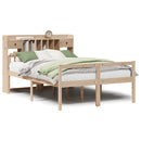 seng med reol uden madras 140x190 cm massivt fyrretræ