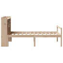 seng med reol uden madras 90x200 cm massivt fyrretræ