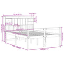 seng med reol uden madras 150x200 cm massivt fyrretræ hvid