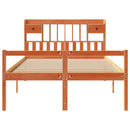 seng med reol uden madras 150x200cm massivt fyrretræ gyldenbrun