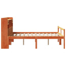 seng med reol uden madras 150x200cm massivt fyrretræ gyldenbrun