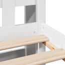 seng med reol uden madras 160x200 cm massivt fyrretræ hvid