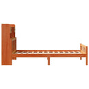 seng med reol uden madras 75x190 cm massivt fyrretræ gyldenbrun