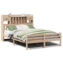 seng med reol uden madras 140x190 cm massivt fyrretræ