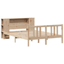 seng med reol uden madras 135x190 cm massivt fyrretræ