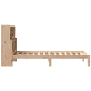 seng med reol uden madras 90x190 cm massivt fyrretræ