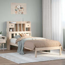 seng med reol uden madras 90x190 cm massivt fyrretræ