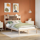 seng med reol uden madras 135x190 cm massivt fyrretræ