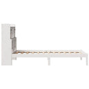 seng med reol uden madras 90x200 cm massivt fyrretræ hvid